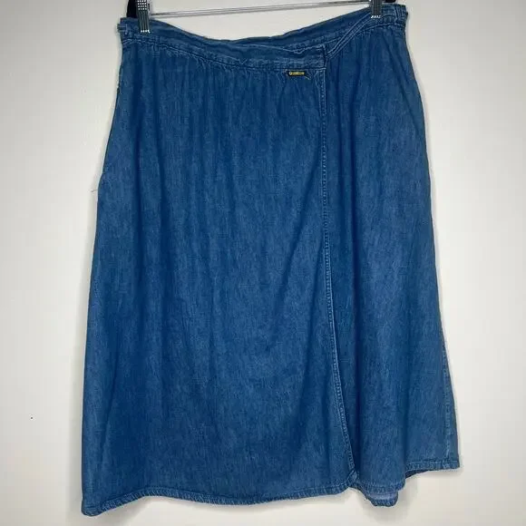 OshKosh B'gosh Denim Midi Skirt in Blue - Picture 5 of 13